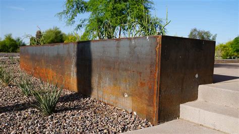 steel planter box sacramento|corten steel planter boxes.